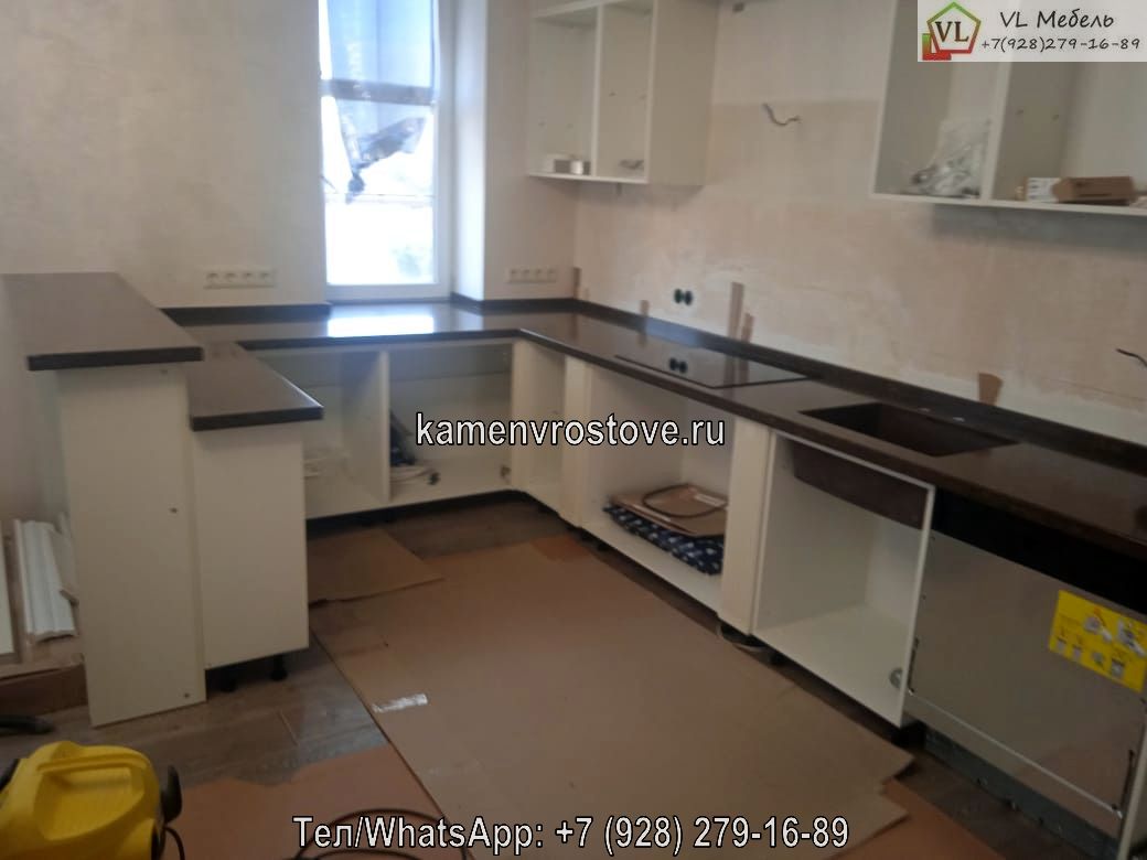 Закажите уникальную кухонную столешницу из искусственного камня по индивидуальному проекту