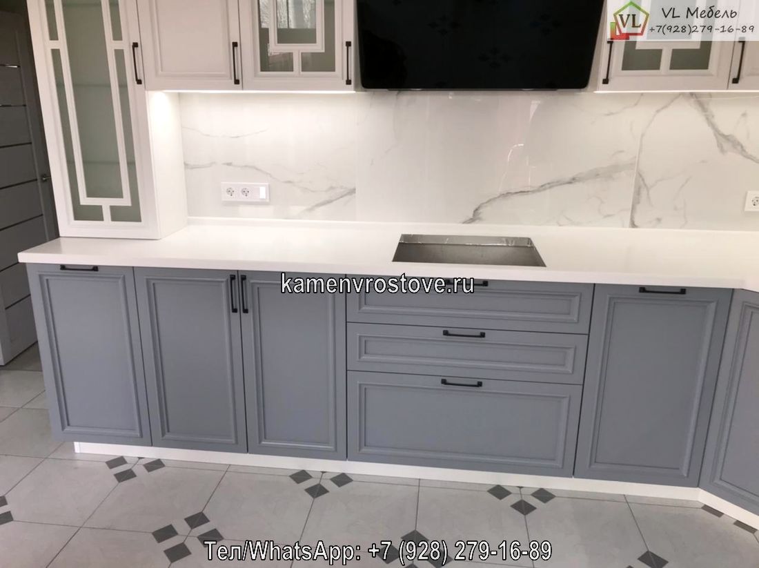 Купить индивидуальную искусственную каменную столешницу для кухни